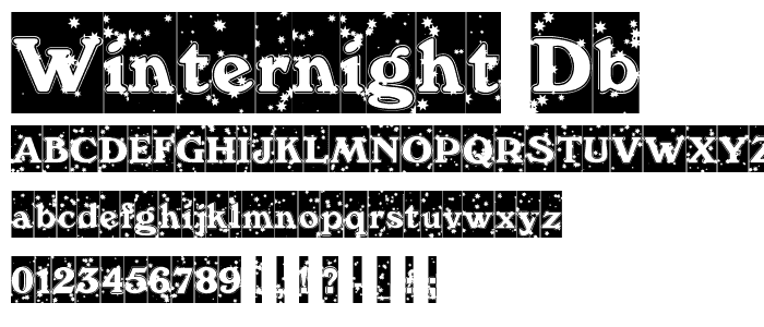 WinterNight DB font